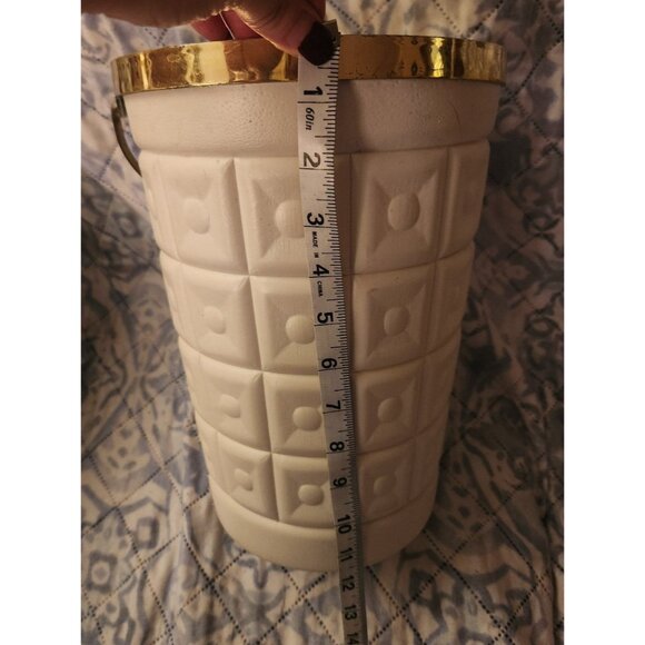 Vintage Lustro Ware 1960s White Ice Bucket - Picture 4 of 5